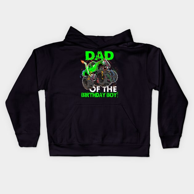 dad of the birthday boy Kids Hoodie by hadlamcom